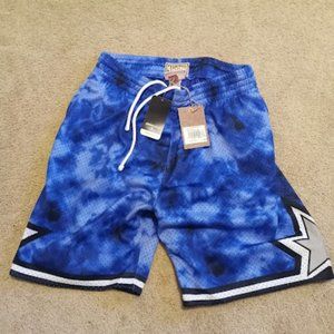 MITCHELL & NESS NBA GALAXY ORLAND MAGIC SWINGMAN SHORTS 3M SIZE LARGE NWT